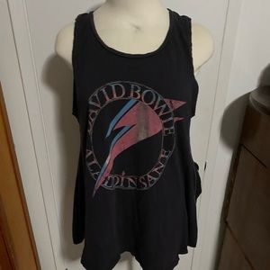 Free People Band shirt - David Bowie flowy muscle tee